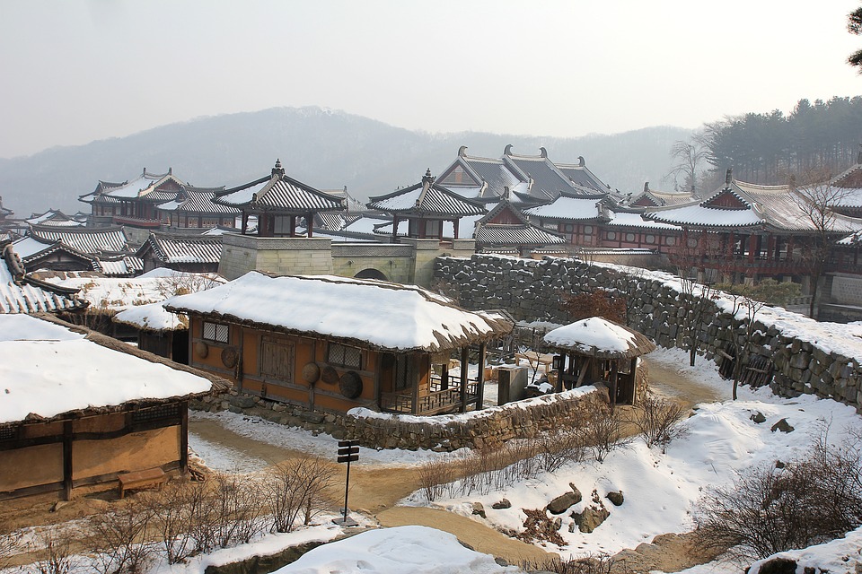 韓国の村